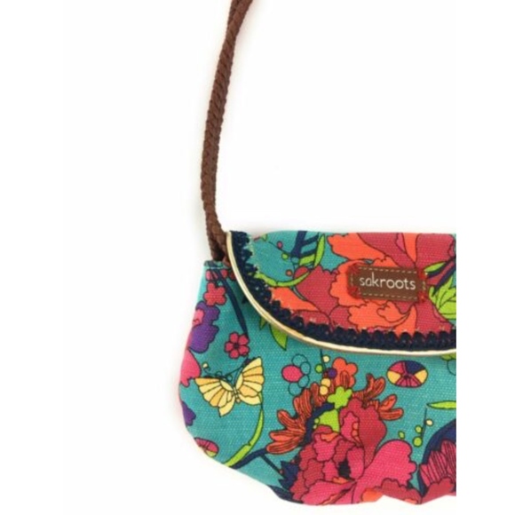 Sakroots Multicolor Floral Print Canvas Mini Purse - Picture 3 of 7